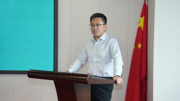 NSF大中华区涉水业务部总经理于志勇在发布会上致辞