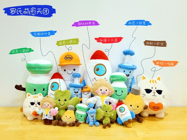 罗氏“萌愈天团”系列玩偶