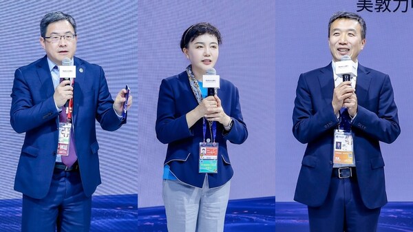 图片嘉宾左起:美敦力全球高级副总裁及大中华区总裁顾宇韶先生,中国医药保健品进出口商会党委书记、副会长孟冬平女士,美敦力中国区心脏外科业务运营部门高级总监徐明先生 图片嘉宾左起:美敦力全球高级副总裁及大中华区总裁顾宇韶先生,中国医药保健品进出口商会党委书记、副会长孟冬平女士,美敦力中国区心脏外科业务运营部门高级总监徐明先生