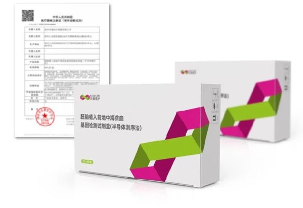 首个获得三类医疗器械注册证的胚胎植入前地中海贫血基因检测试剂盒